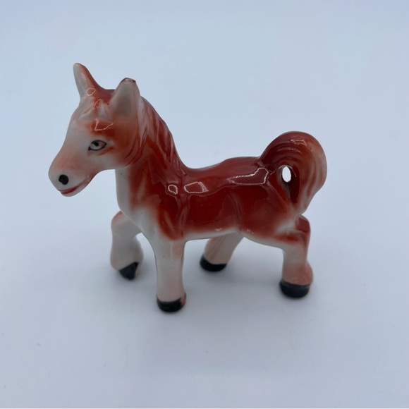 Sweet 🐴 Little Smiling Vintage Pony Horse Figurine Made in Japan Porcelain - Picture 11 of 16